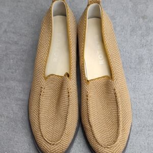 Rothy's Tan Herringbone Loafers Size 9.5